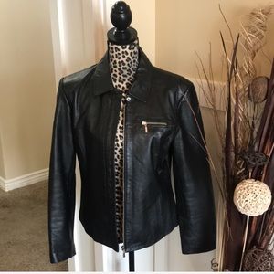 Giacca Genuine Leather Jacket Classic Black
